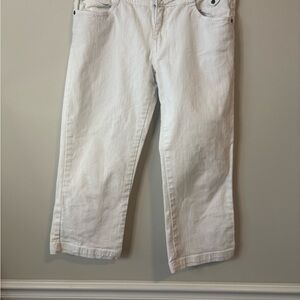 Prana Women's Cropped White Jeans size 8